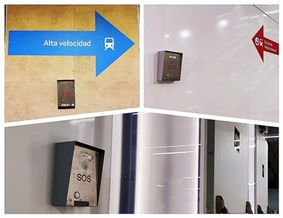 אינטרקום חירום SOS שלנו פרוס במדריד